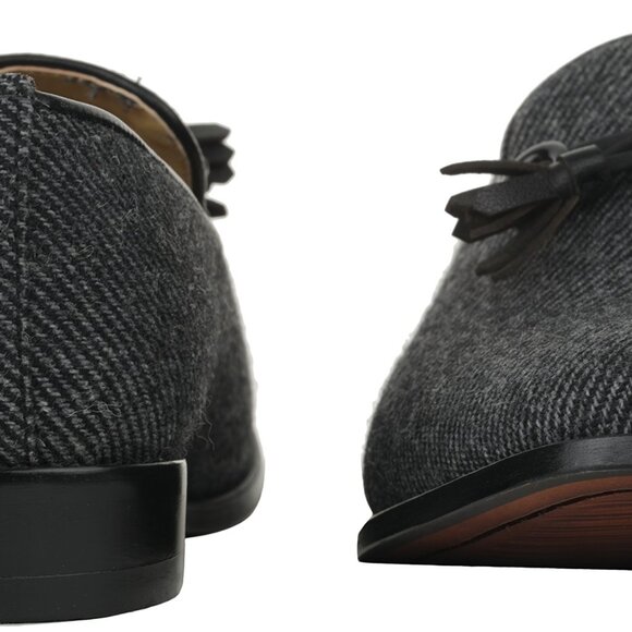 Mens Tuxedo Canvas Textile Noble Loafers and Slip On Shoes Wedding Party Shoes - Picture 7 of 7